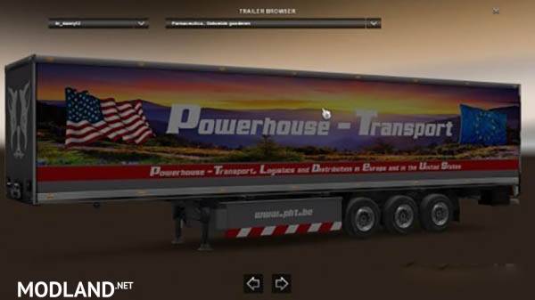 Powerhouse Transport EU-USA trailer