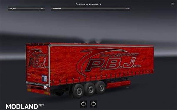 PRJ semitrailer skin