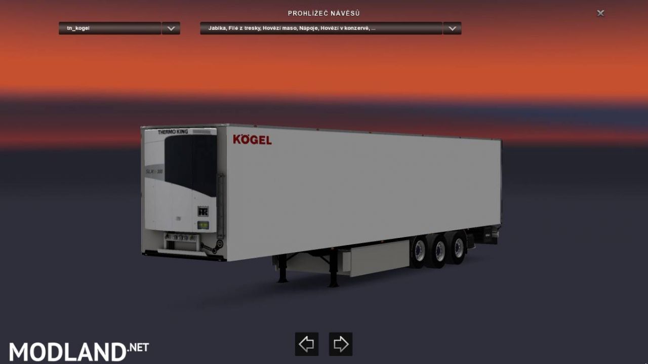 Kögel Trailer White - Multicolor Logo - Red