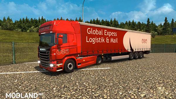Scania R Streamline TNT Skins and trailer
