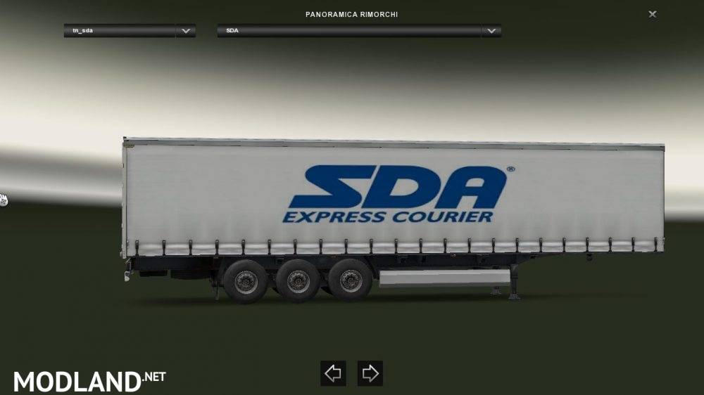 Trailer SDA Courrier express