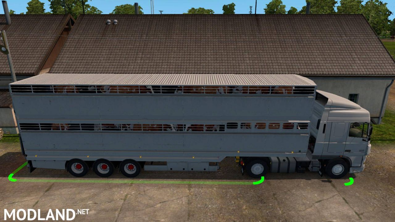 Semi trailer-cattle carrier in ownership