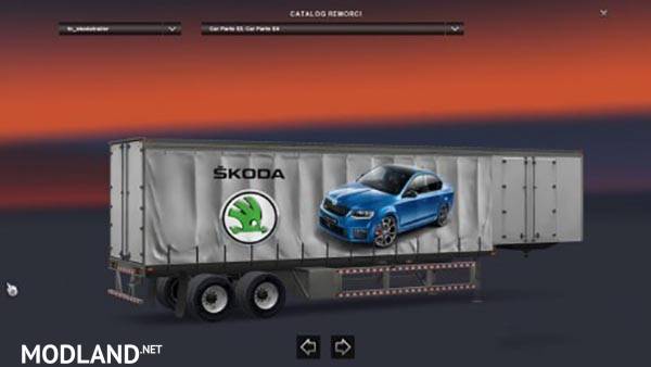 Skoda Standalone American Curtain Trailer