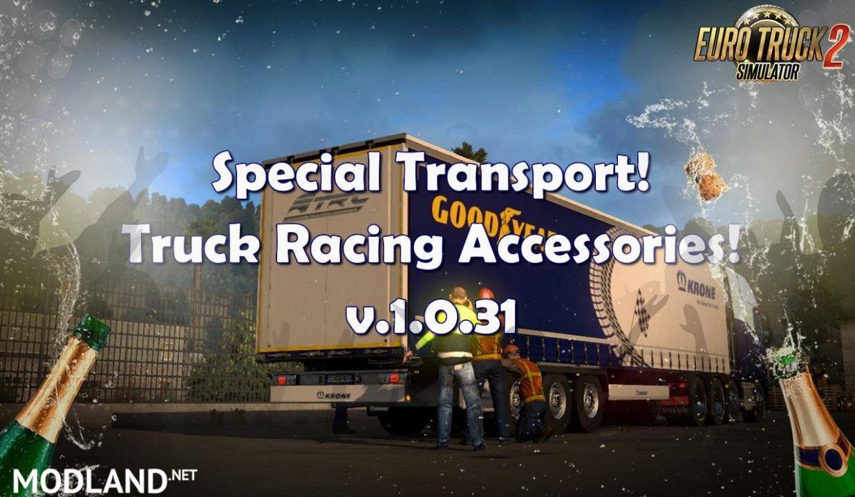 Special Transport! GOODYEAR! Truck Racing Accessories 1.31.x