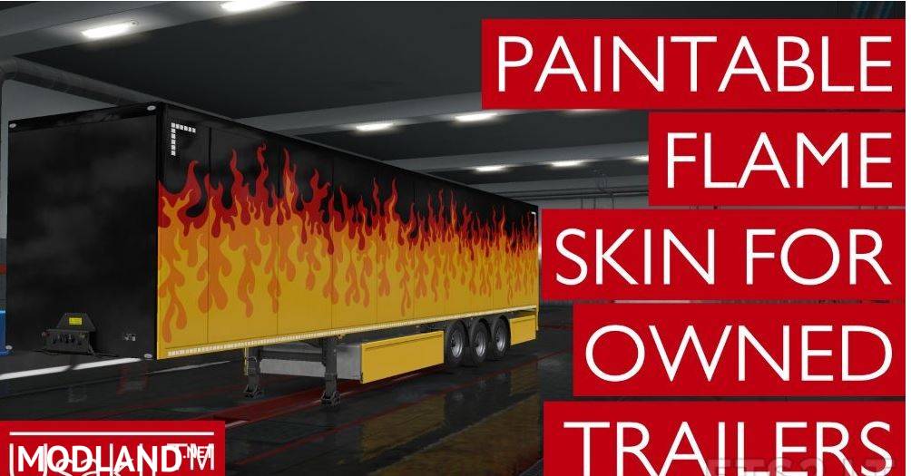 Colorable Flame Skin For Owned Trailers