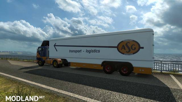 Trailer Kassbohrer for Volvo F88 by XBS