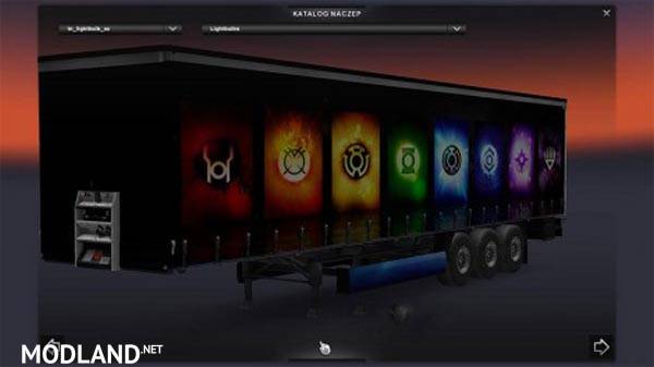 Trailer with Light Bulbs