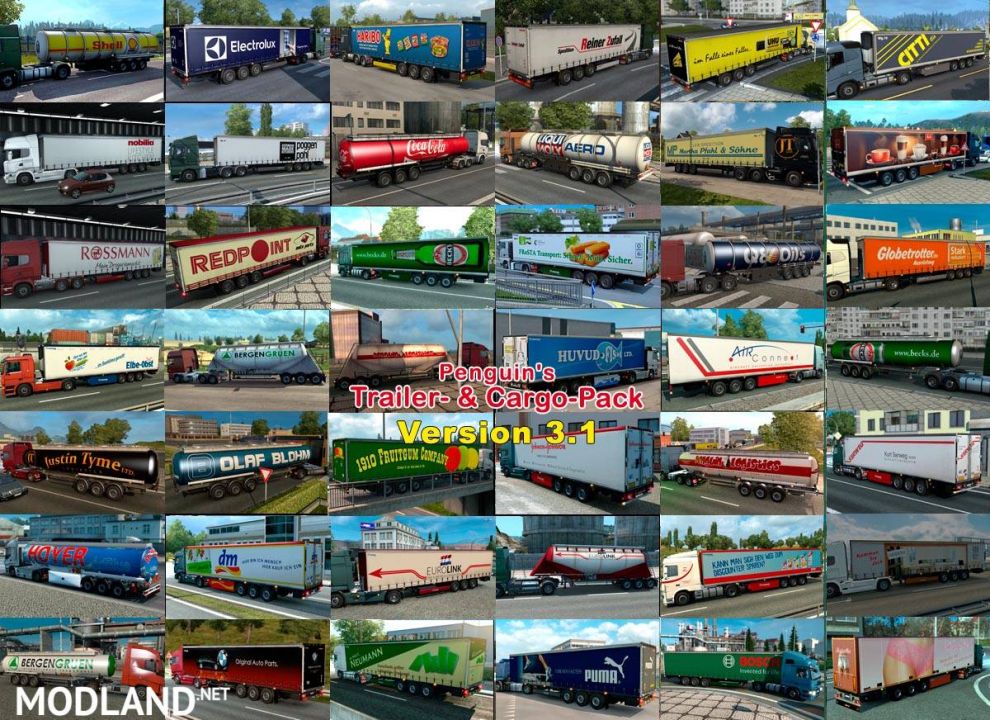 Penguins Trailer and CargoPack v3.1 (1.27)