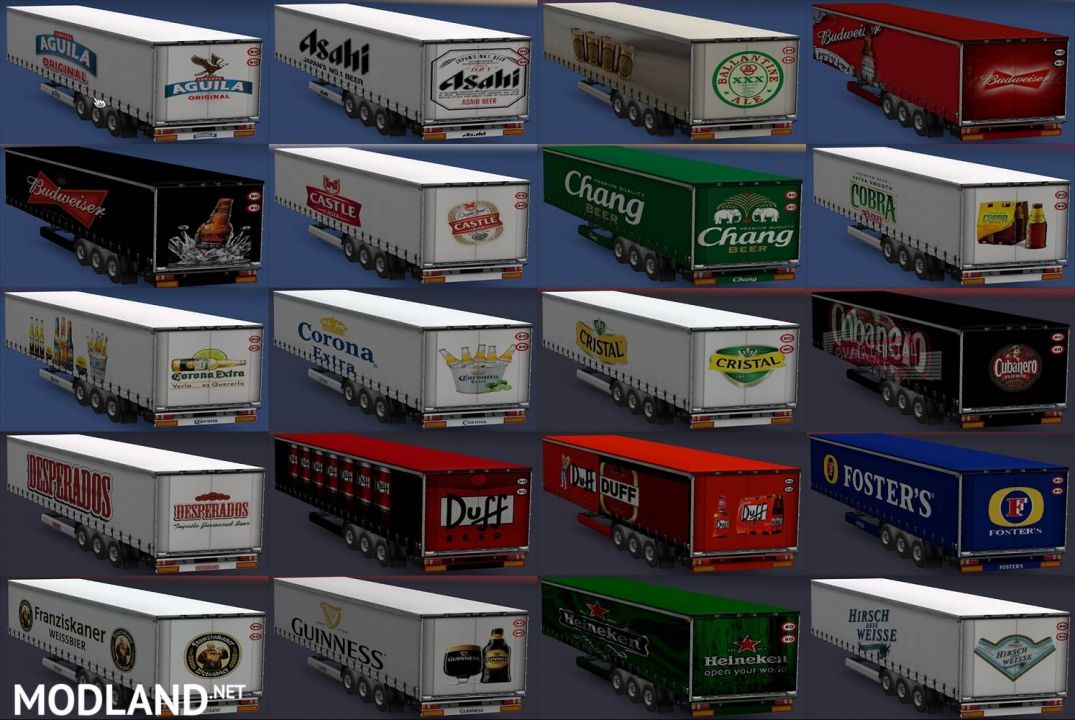 trailers of world beer brands