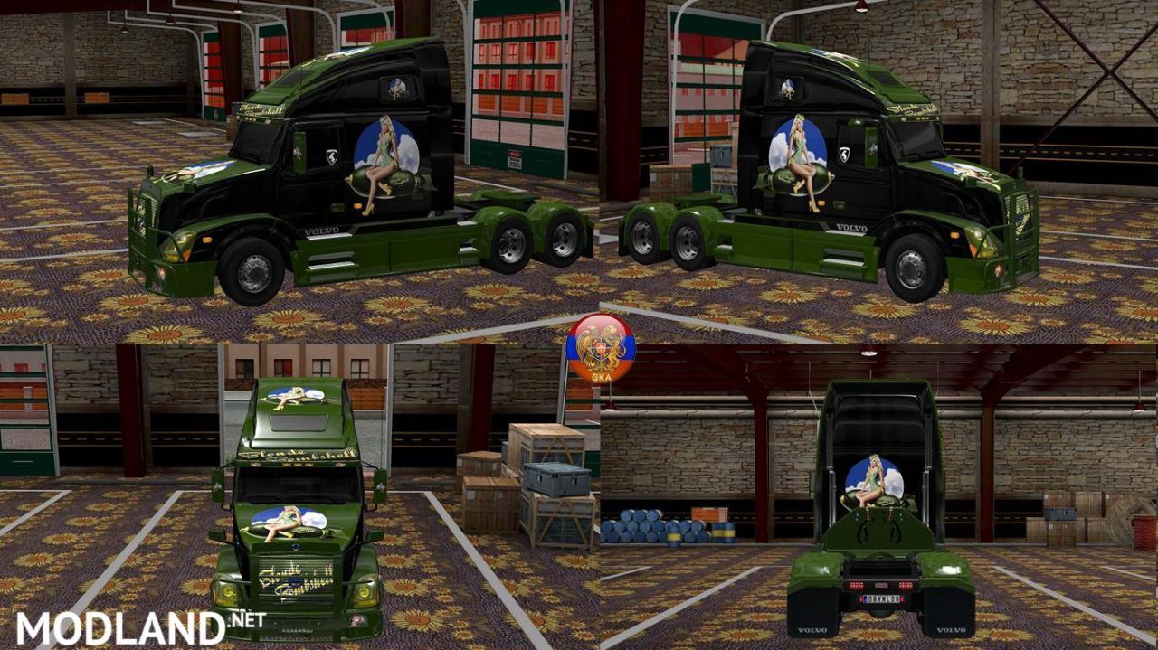 Volvo VNL670 Blonde Bombohell Combo Skin Packs 