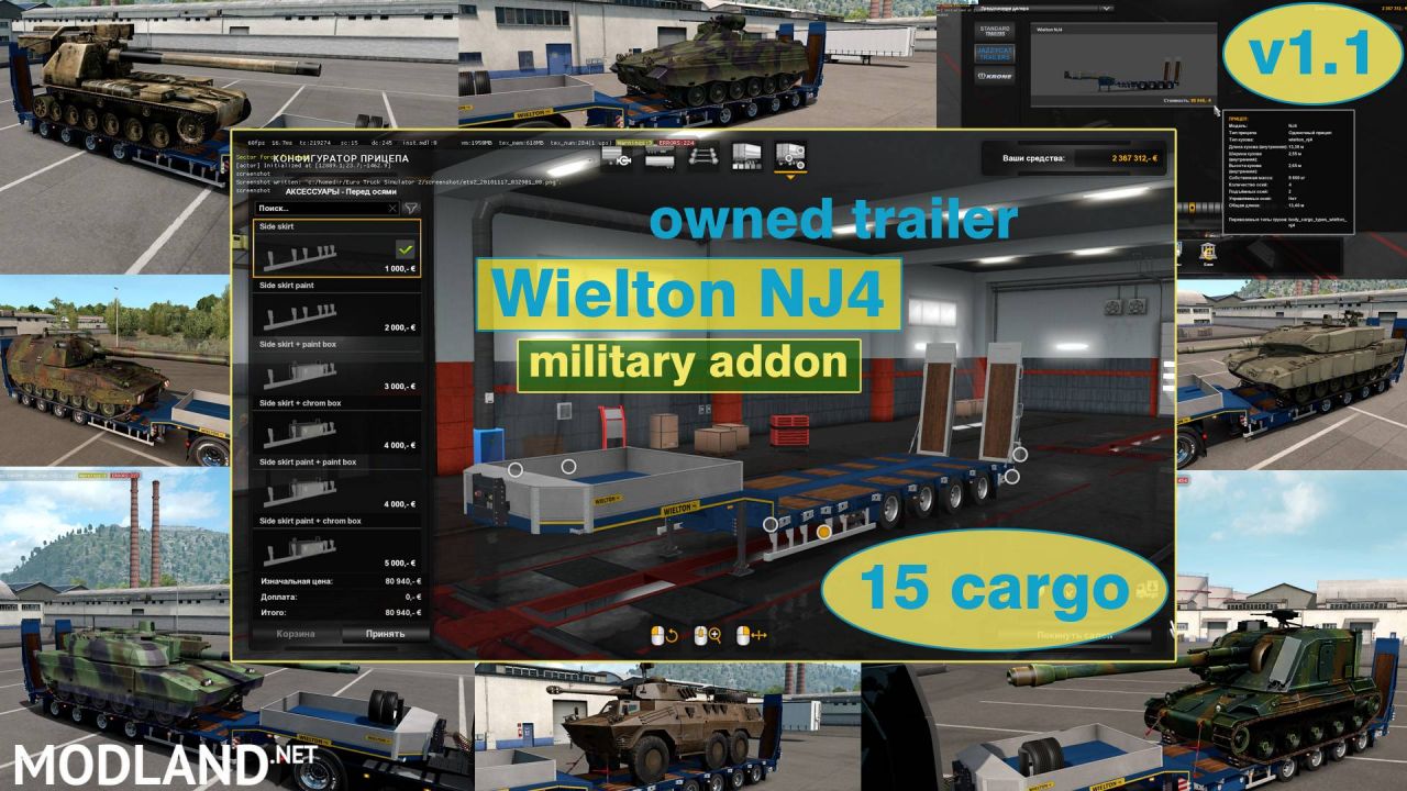 Military Addon for Ownable Trailer Wielton NJ4