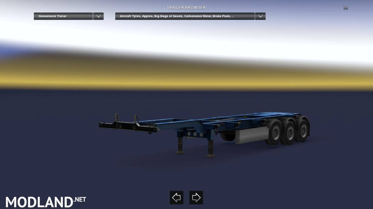 Empty Gooseneck trailer - ETS 2