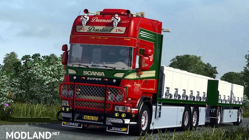 Scania R560 Donslund + Trailer - ETS 2