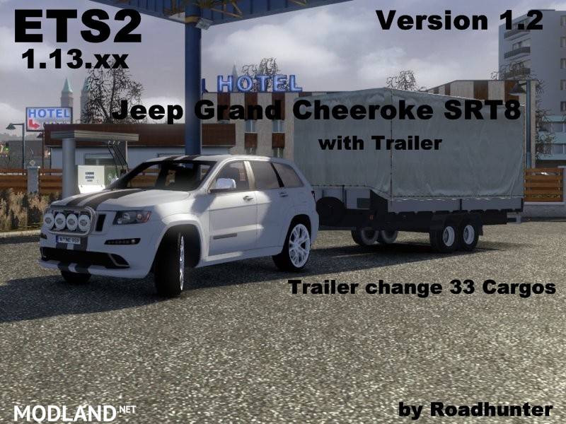Grand Cherokee SRT8 v1.2 with Trailer