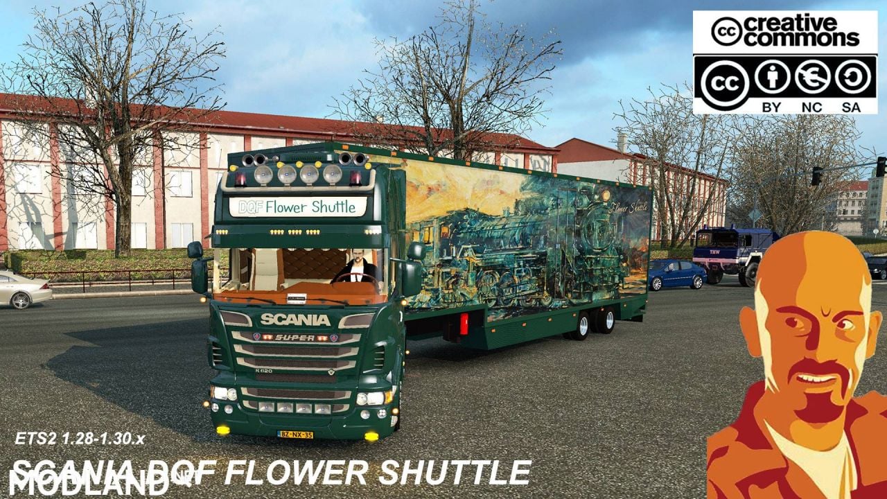SCANIA DQF FLOWER SHUTTLE (RECOVERED) 1.30.x