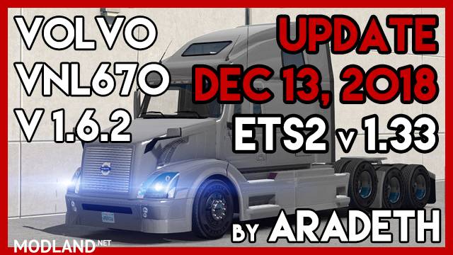 VOLVO VNL670 v1.6.2 by ARADETH (ETS2 v1.33)