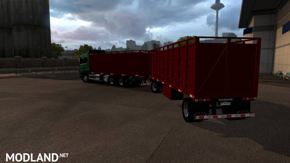 Scania cattle and trailer