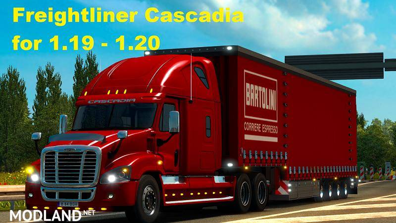 Freightliner Cascadia. Adapted v1.19 & 1.20