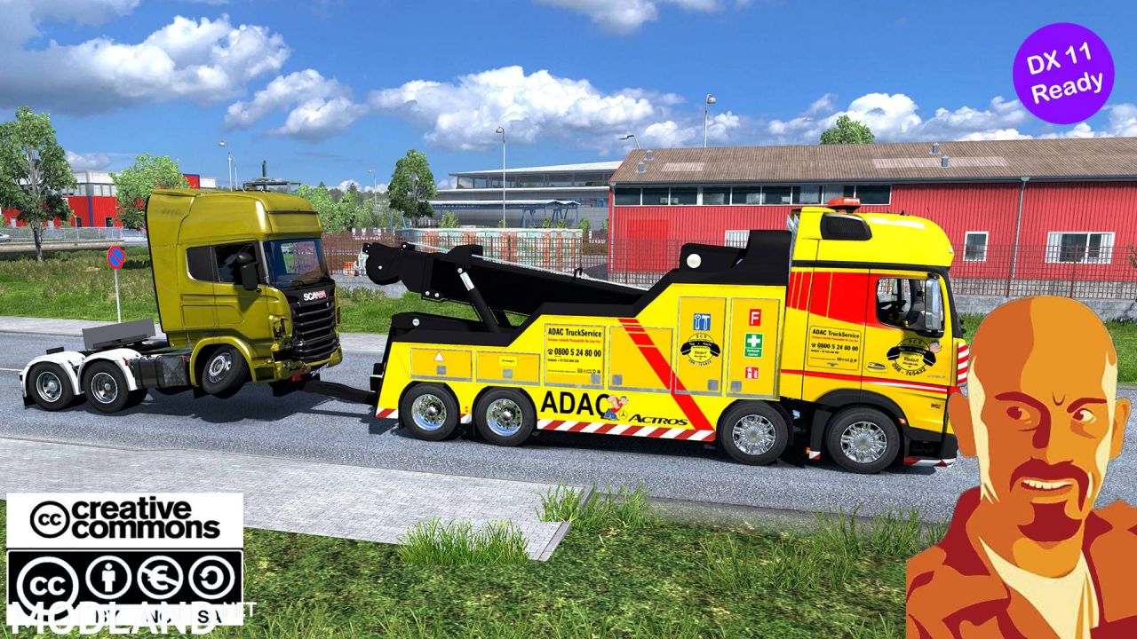 MB ACTROS MPIV CRANETRUCK 1.35.x DX11 (NO ACTROS TUNING PACK)