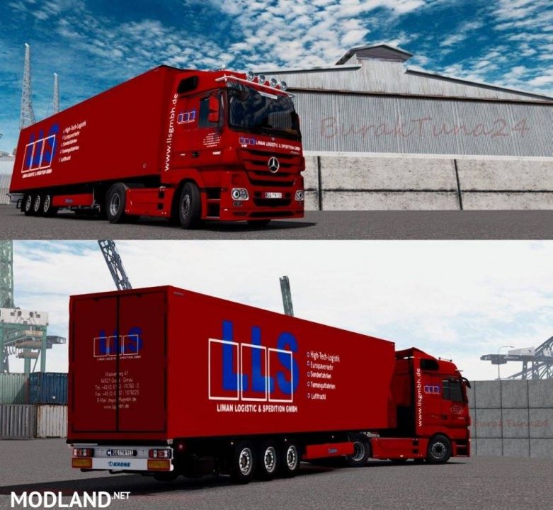 LLS Mercedes Benz Actros + Krone Trailer