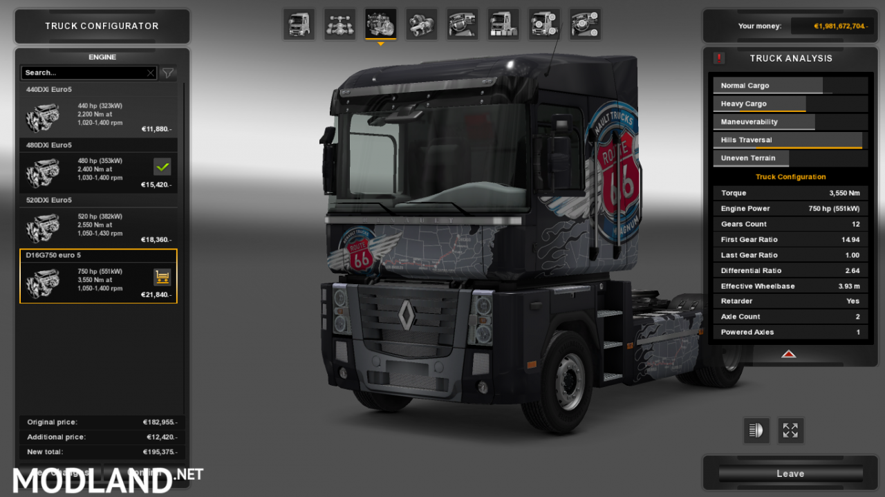 Renualt Premium 750 hp Engine