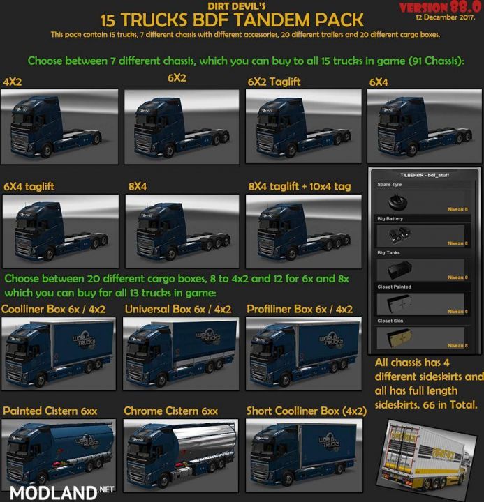 BDF Tandem Truck Pack
