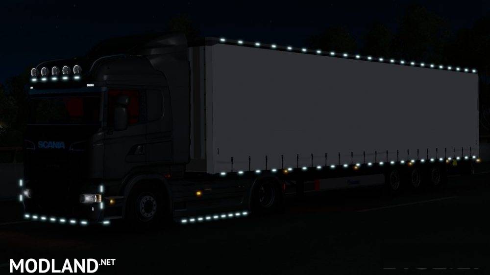 Scania V8 Truck And Krone Trailer w/LEDs