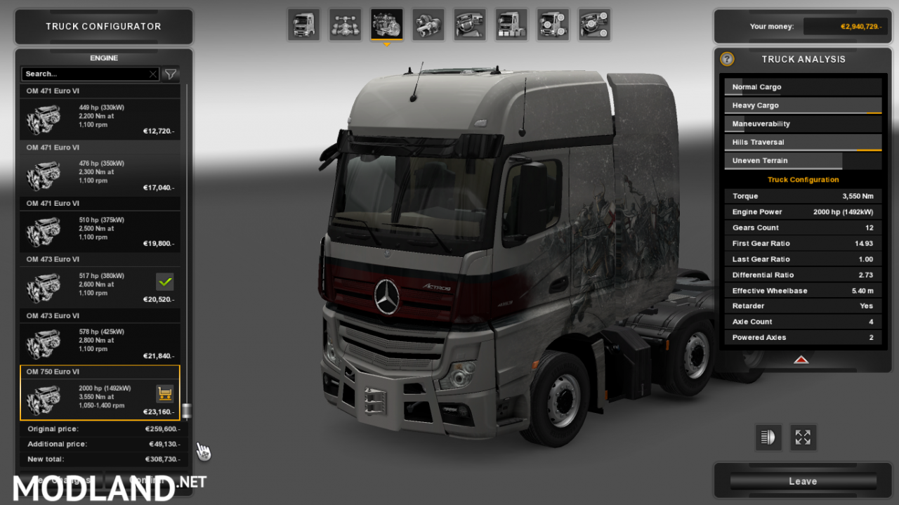 2000 Hp engine for all trucks