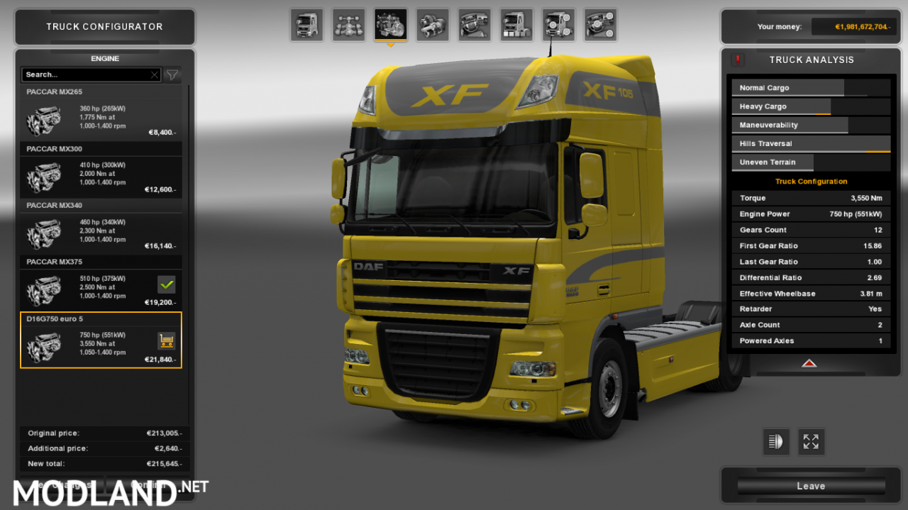  DAF 105 750 hp