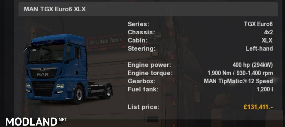 MAN TGX by MADSter Fix for 1.31.x