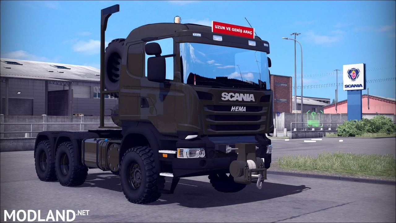 Turkish Military Truck Scania Hema and Trailer pack