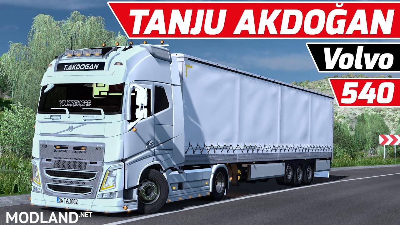  Volvo FH16 540 Tanju AkdoÄŸan + Krone Trailer