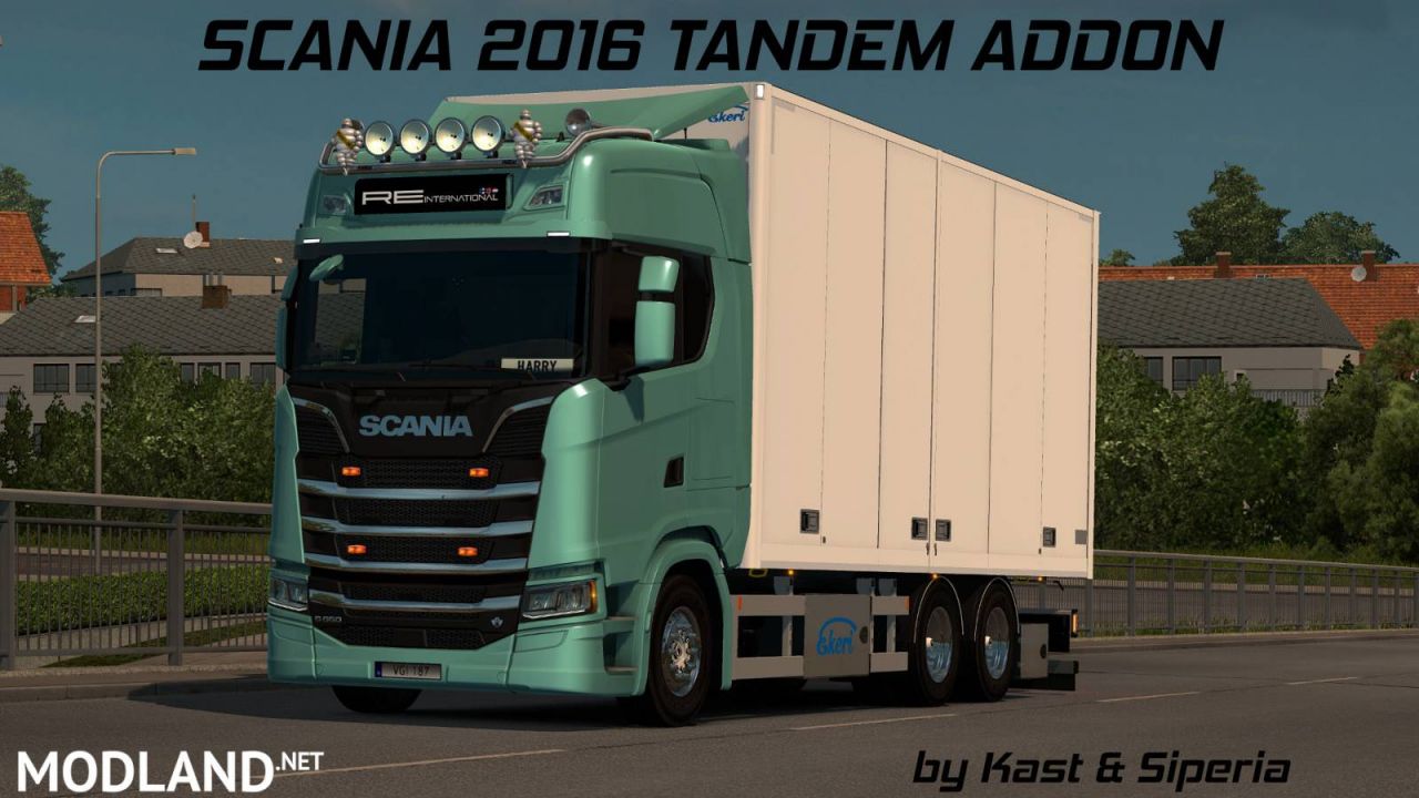 Tandem addon for Next Gen Scania by Siperia [12.12.2018]
