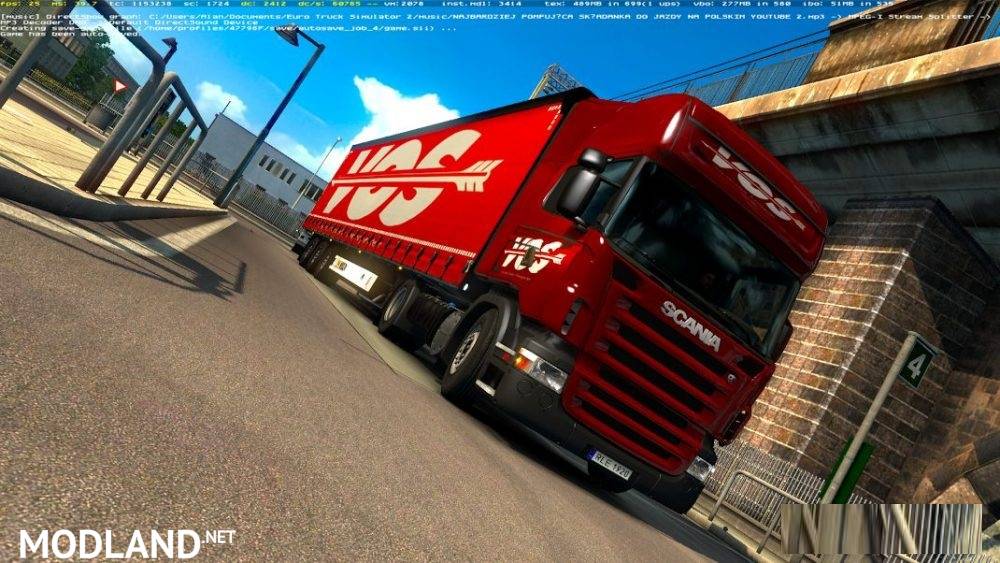 Scania R 2009 RJL + Wielton NS3K M2 mega VOS Trailer