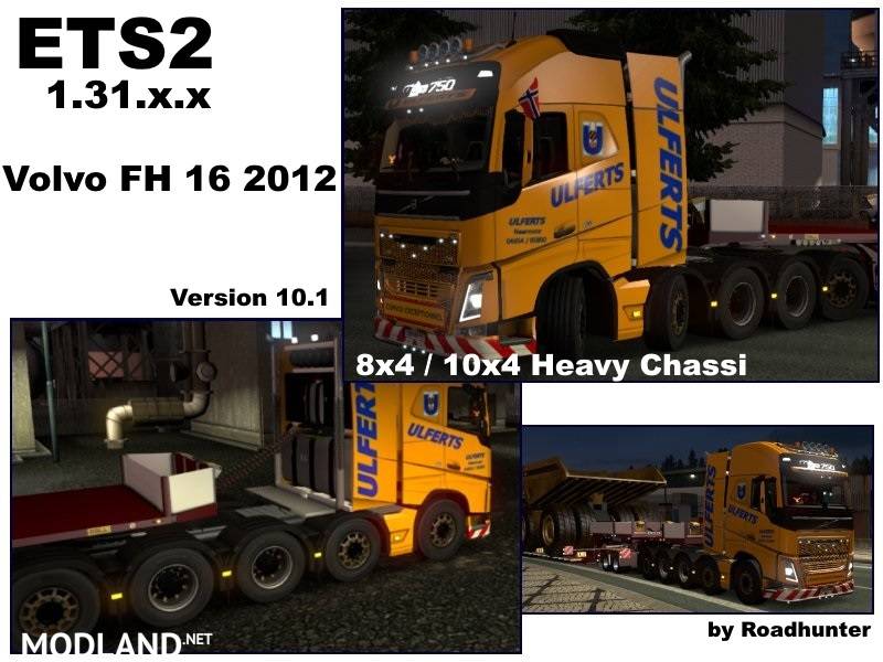 Volvo FH 2012 8×4 and 10×4 V10.1 ETS21.31.x