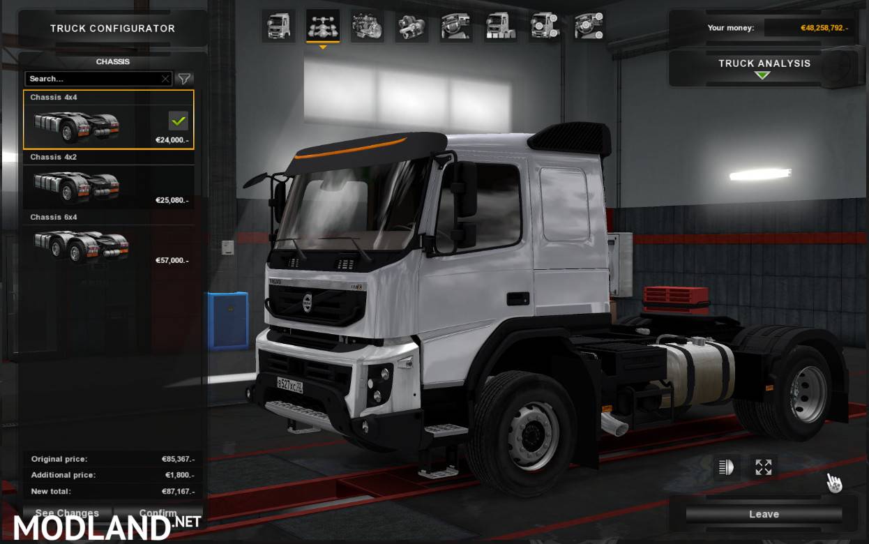 Volvo FMX 540 for 1.30 UPDATED - ETS 2