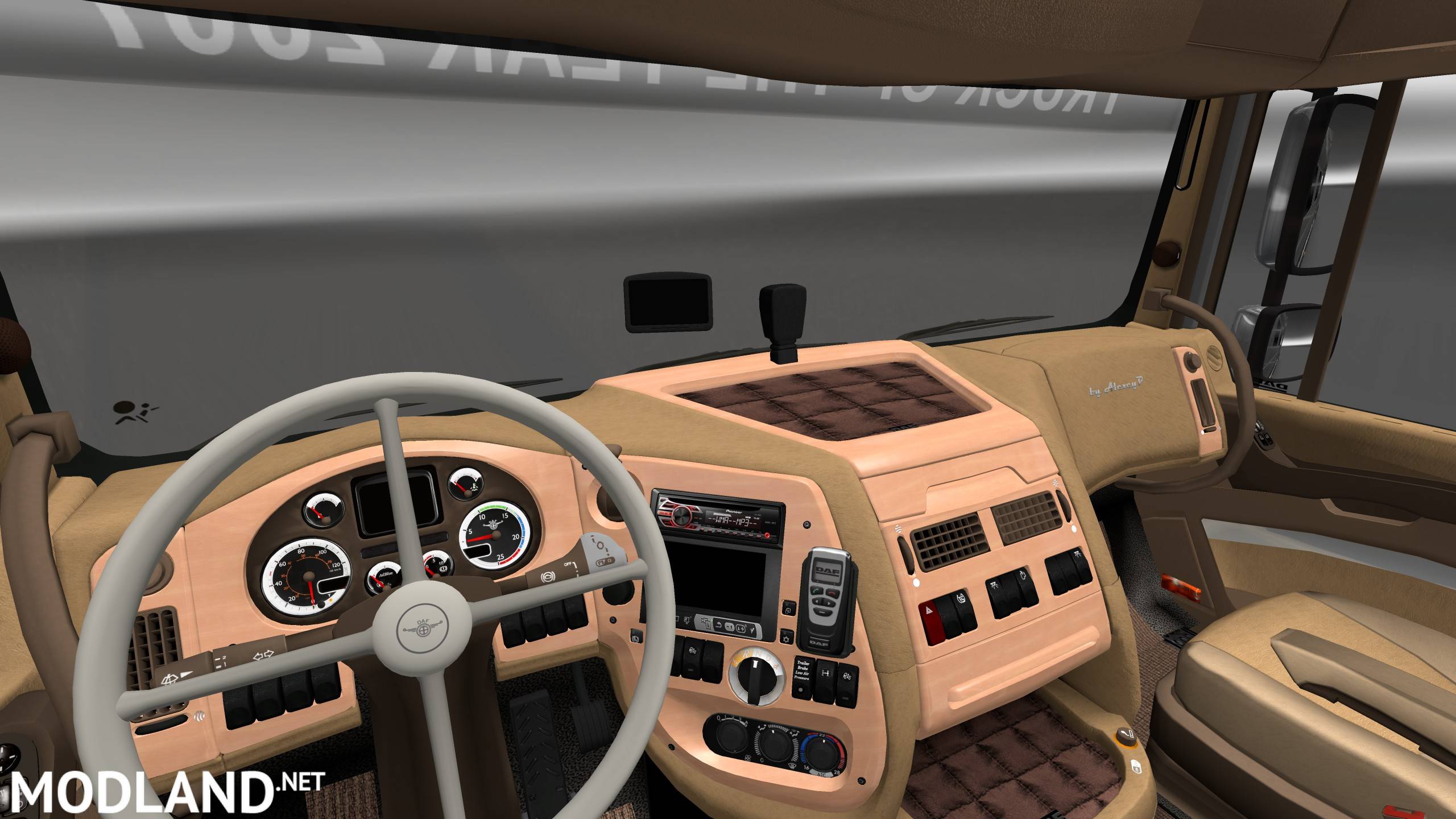 Интерьер daf xf 105 для euro truck simulator 2