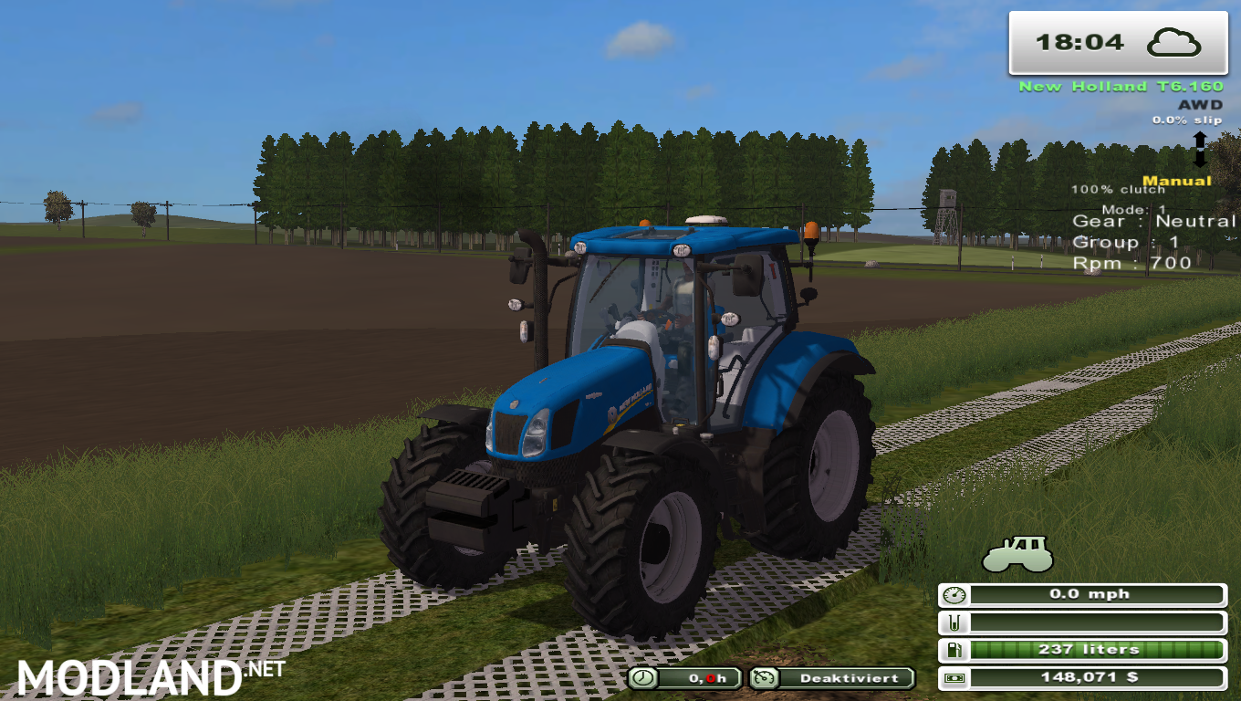 New Holland t6.160 (more realistic) 