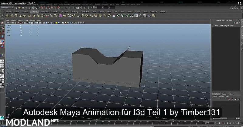 Autodesk Maya animation for export I3d