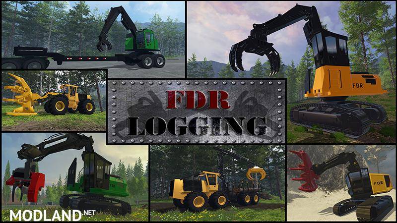 FDR Logging Machine Pack V + Bonus Northwest Logging Map
