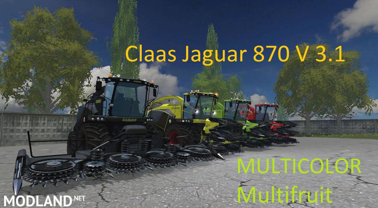 Claas Jaguar 870 MULTICOLOR v 3.1 Multifruit
