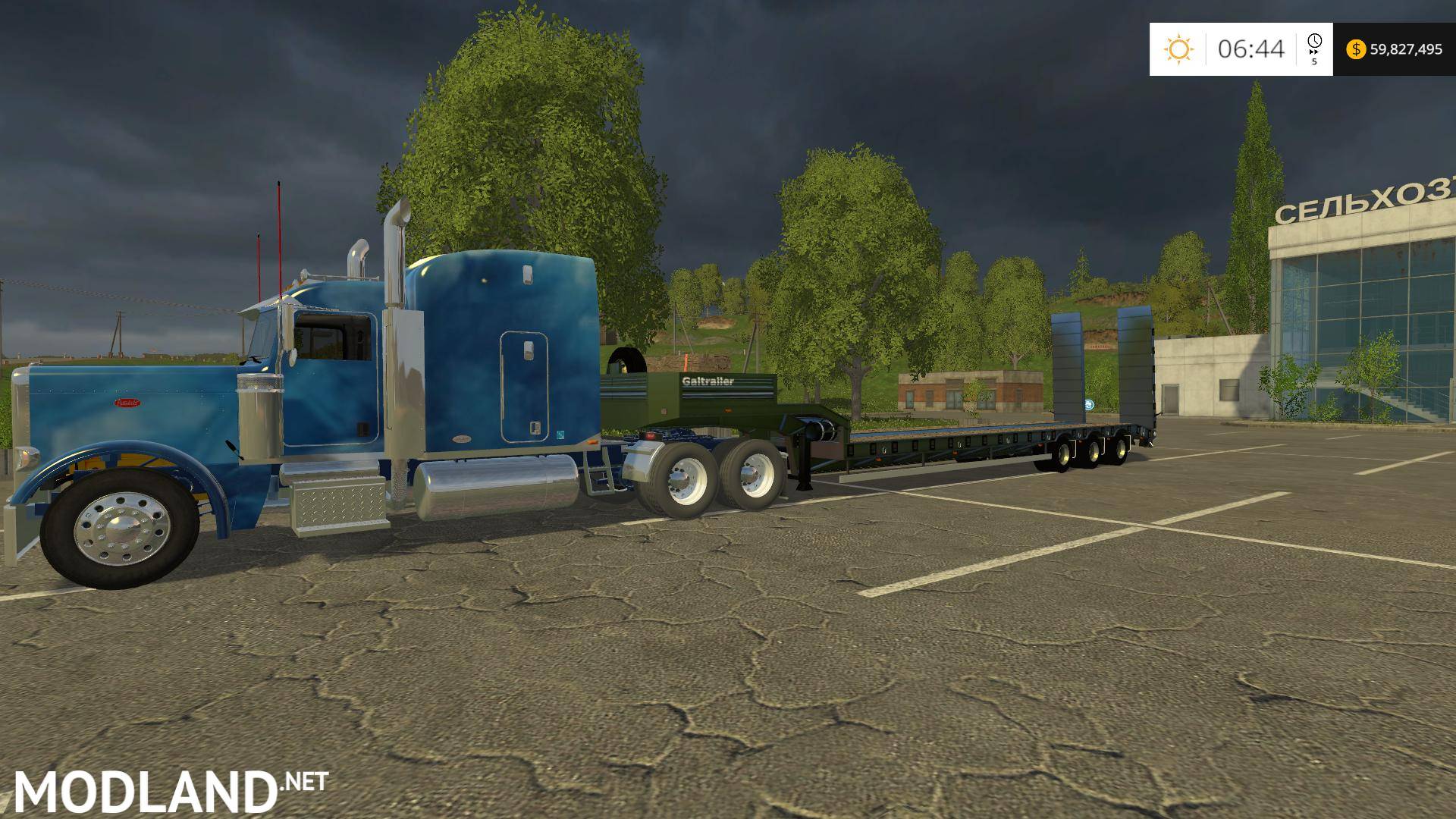 Gale Trailer Low Loader v 2.0 - FS 15