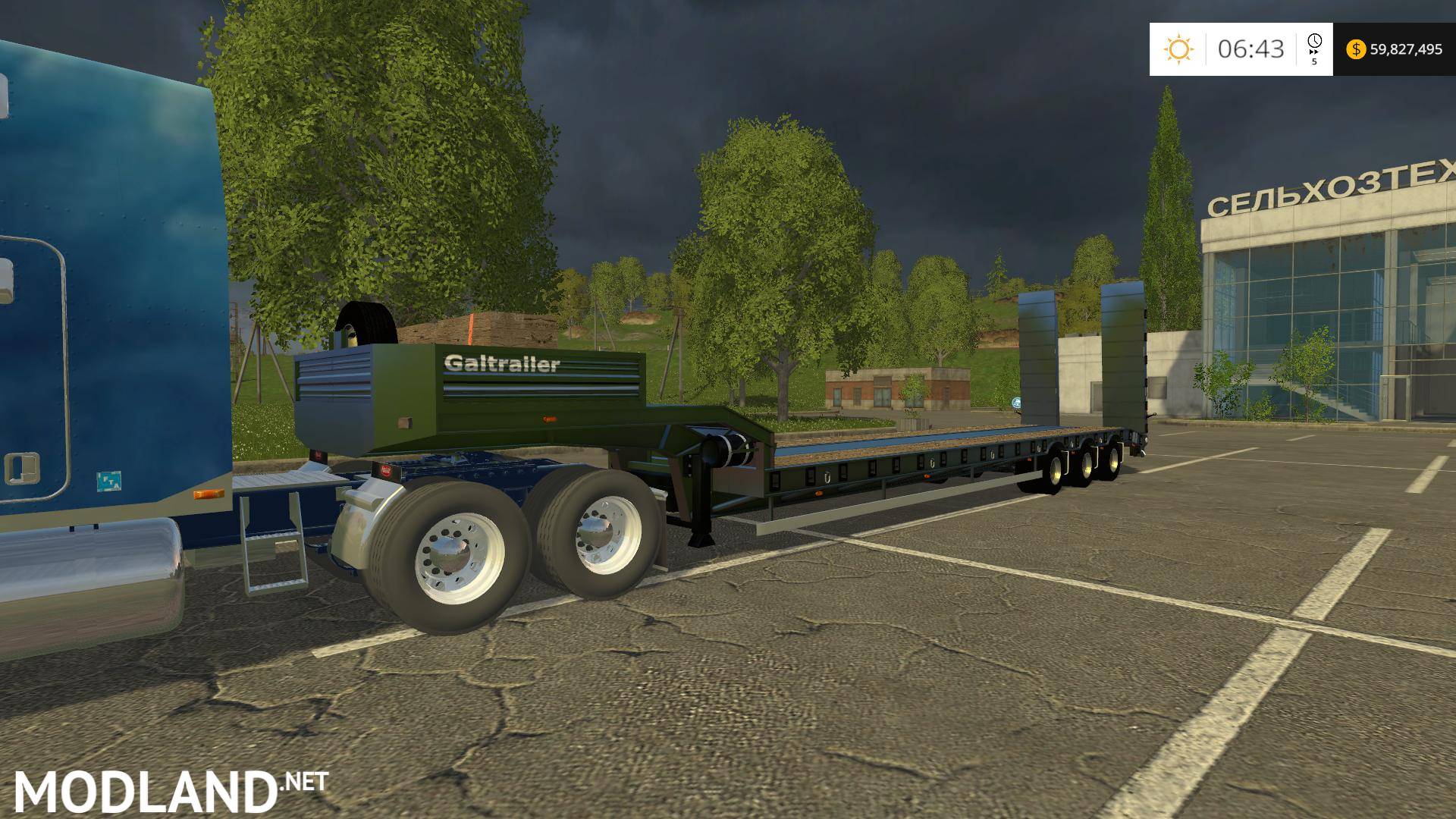 Gale Trailer Low Loader v 2.0 - FS 15