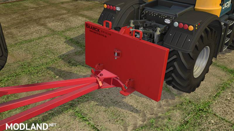 Baarck rear 1800 kg