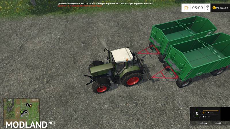 Twin Trailer Attacher Mod