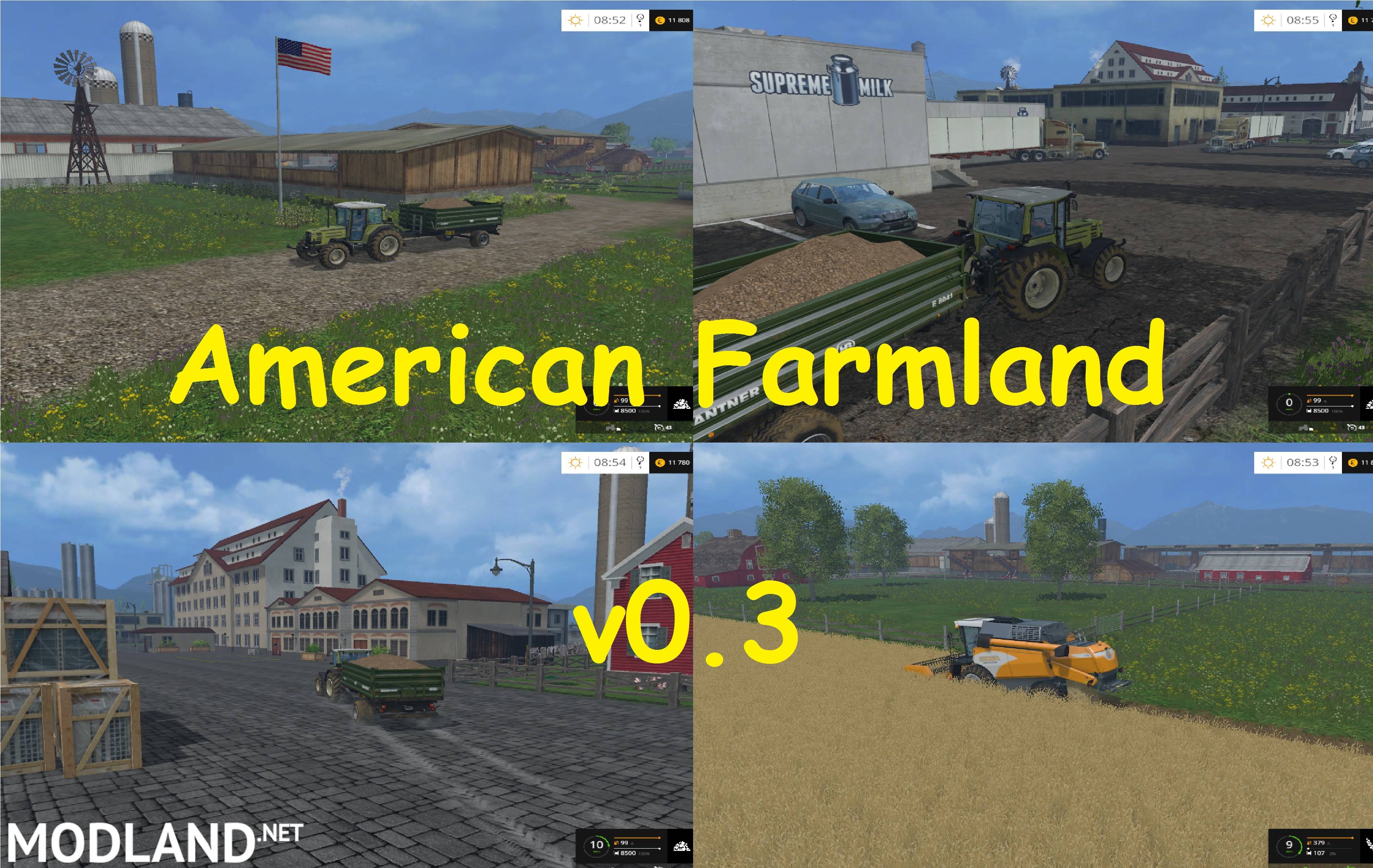 Farming Simulator 15 American Map American Farmland v 0.3   FS 15