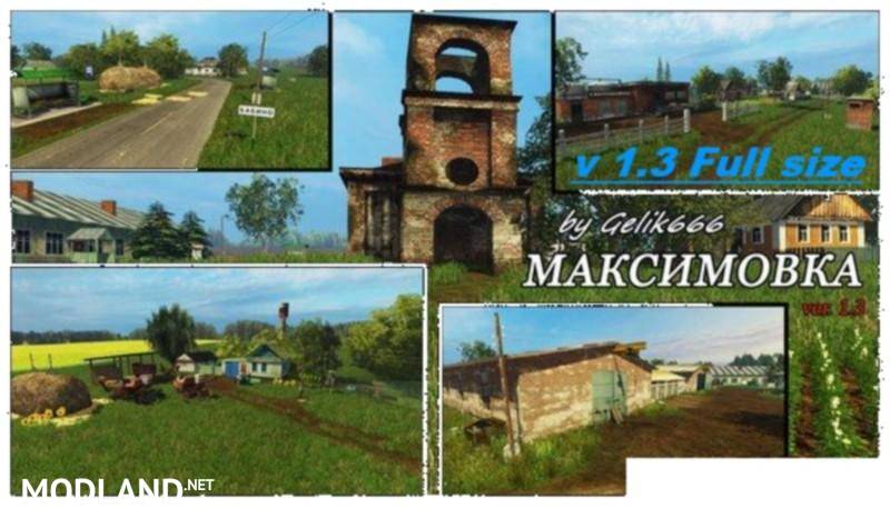 Village Maksimovka Map