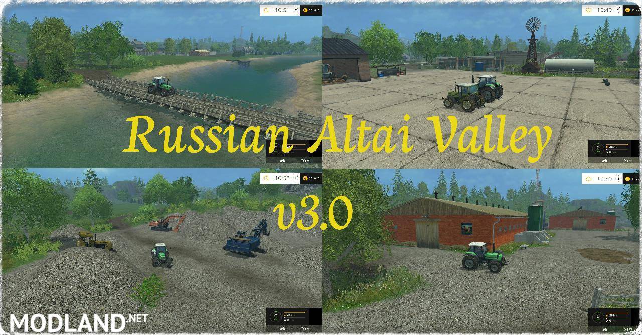 Russian Altai Valley Map
