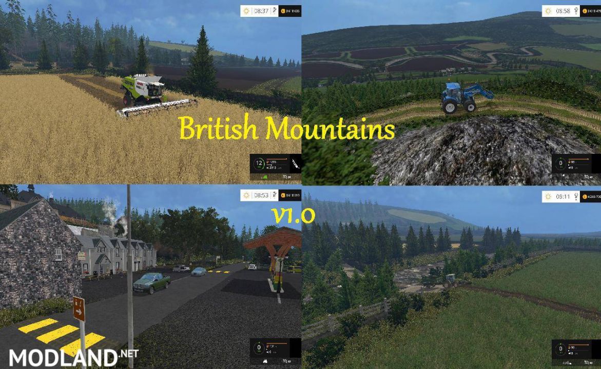 British Mountains Map