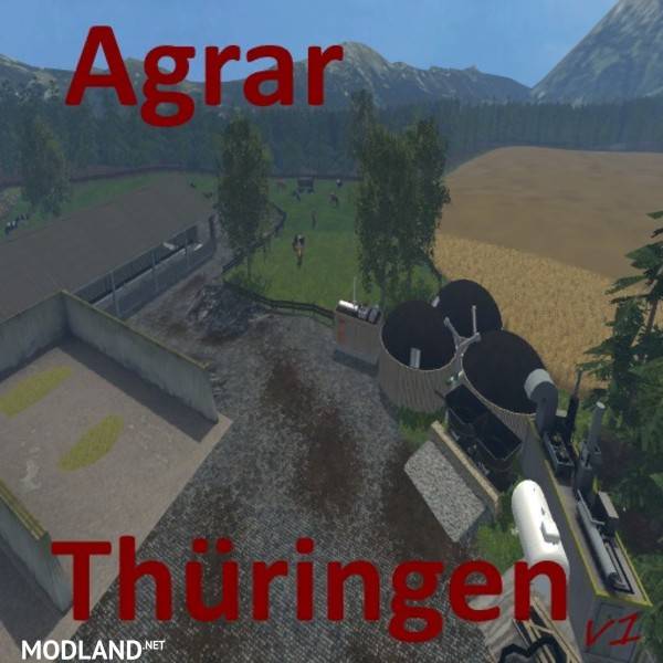 Agricultural Thuringen Map